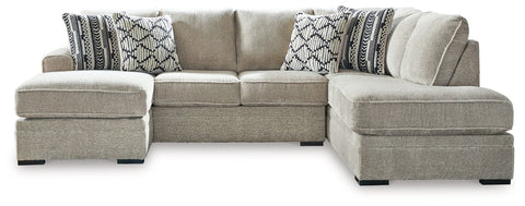 Beige / 2-Piece Right Arm Facing Corner Chaise Sectional