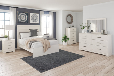 White / 5 Pc. - Dresser, Mirror, Chest, Panel Bed / Full