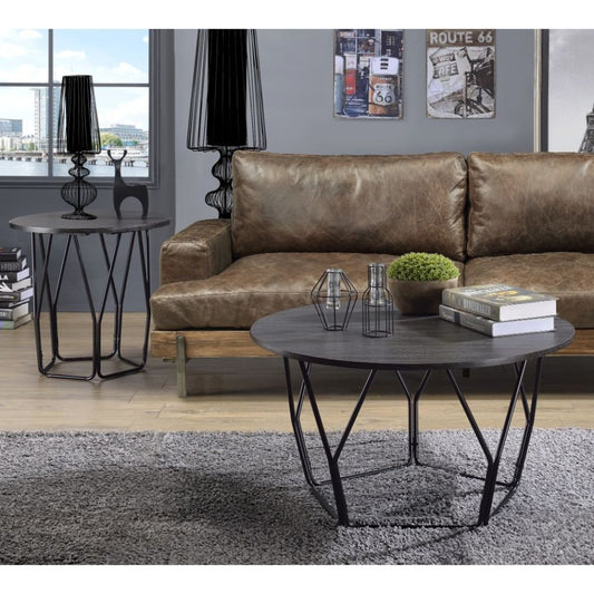 Sytira - Coffee Table - Espresso & Black