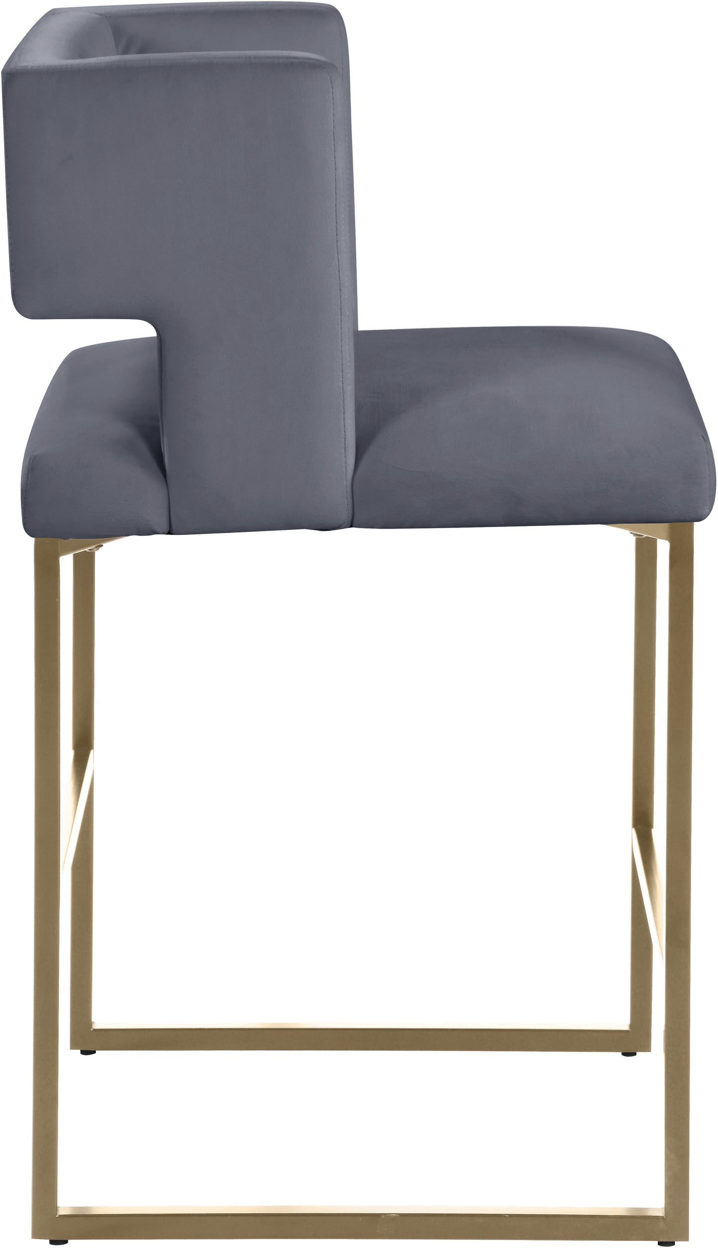 Caleb - Counter Stool with Gold Legs (Set of 2)