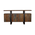 Ditman - 4 Door Solid Wood Sideboard Buffet - Gray Sheesham