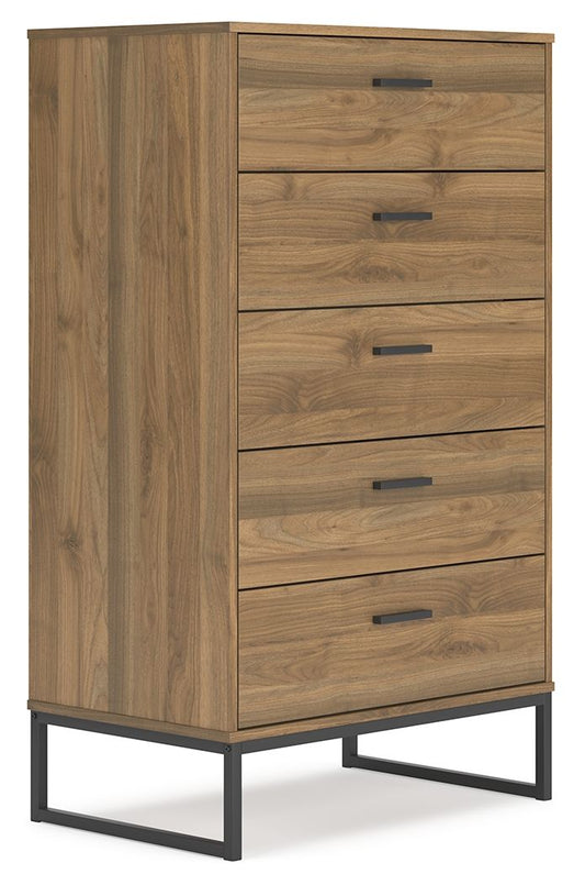 Deanlow - Honey - Five Drawer Chest