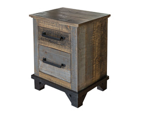 Loft Brown - Nightstand - Two Tone Gray / Brown