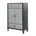 House - Beatrice Chest - Charcoal & Light Gray Finish