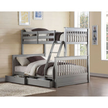 Haley II - Twin Over Full Bunk Bed - Gray