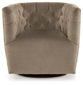 Hayesler - Cocoa - Swivel Accent Chair