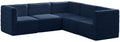 Quincy - Modular Sectional 5 Piece - Navy