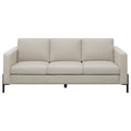 Tilly - Upholstered Track Arm Sofa - Oatmeal