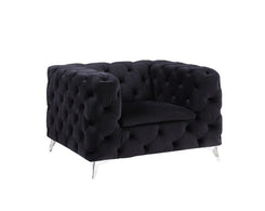 Phifina - Chair - Black Velvet