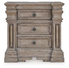 Blairhurst - Three Drawer Night Stand - Light Grayish Brown