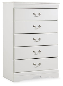 Anarasia - White - Five Drawer Chest