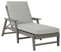 Visola - Gray - Chaise Lounge With Cushion