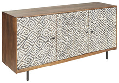 Kerrings - Brown / Black / White - Accent Cabinet