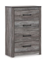 Bronyan - Dark Gray - Four Drawer Chest