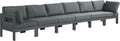 Nizuc - Outdoor Patio Modular Sofa With Frame - Grey - With Frame