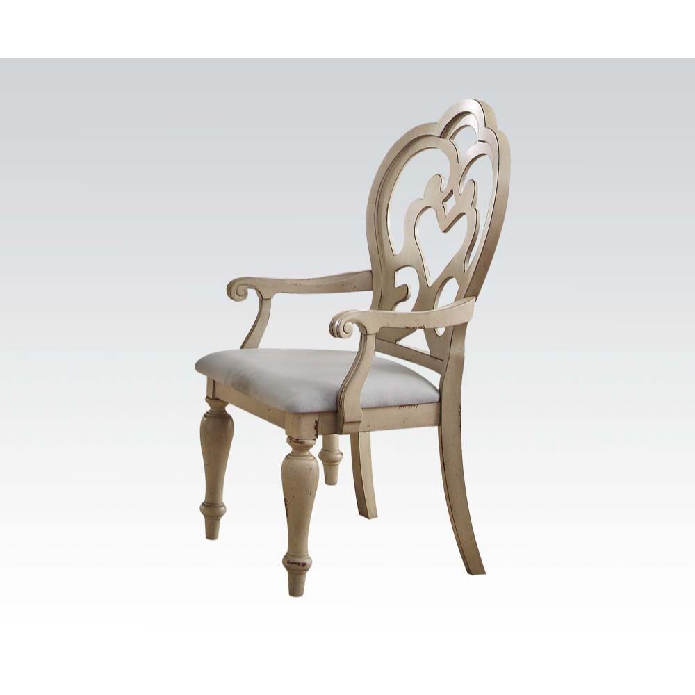 Abelin - Chair (Set of 2) - Fabric & Antique White