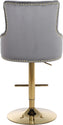 Claude - Adjustable Stool with Gold Base