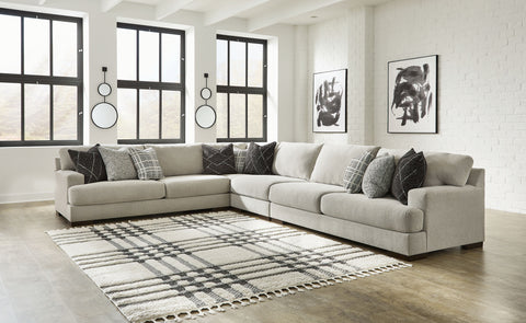 Pearl Silver / 4-Piece Sectional