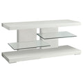 Cogswell - 2-Shelf Wood TV Stand - White High Gloss