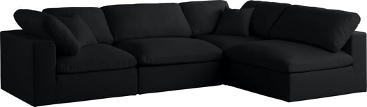 Plush - Standard Comfort Modular Sectional - Black