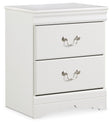 Anarasia - White - Two Drawer Night Stand