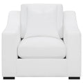 Ashlyn - Upholstered Sloped Arm Accent Chair - White