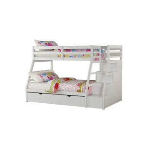 Jason - Twin Over Full Bunk Bed - White - 65"