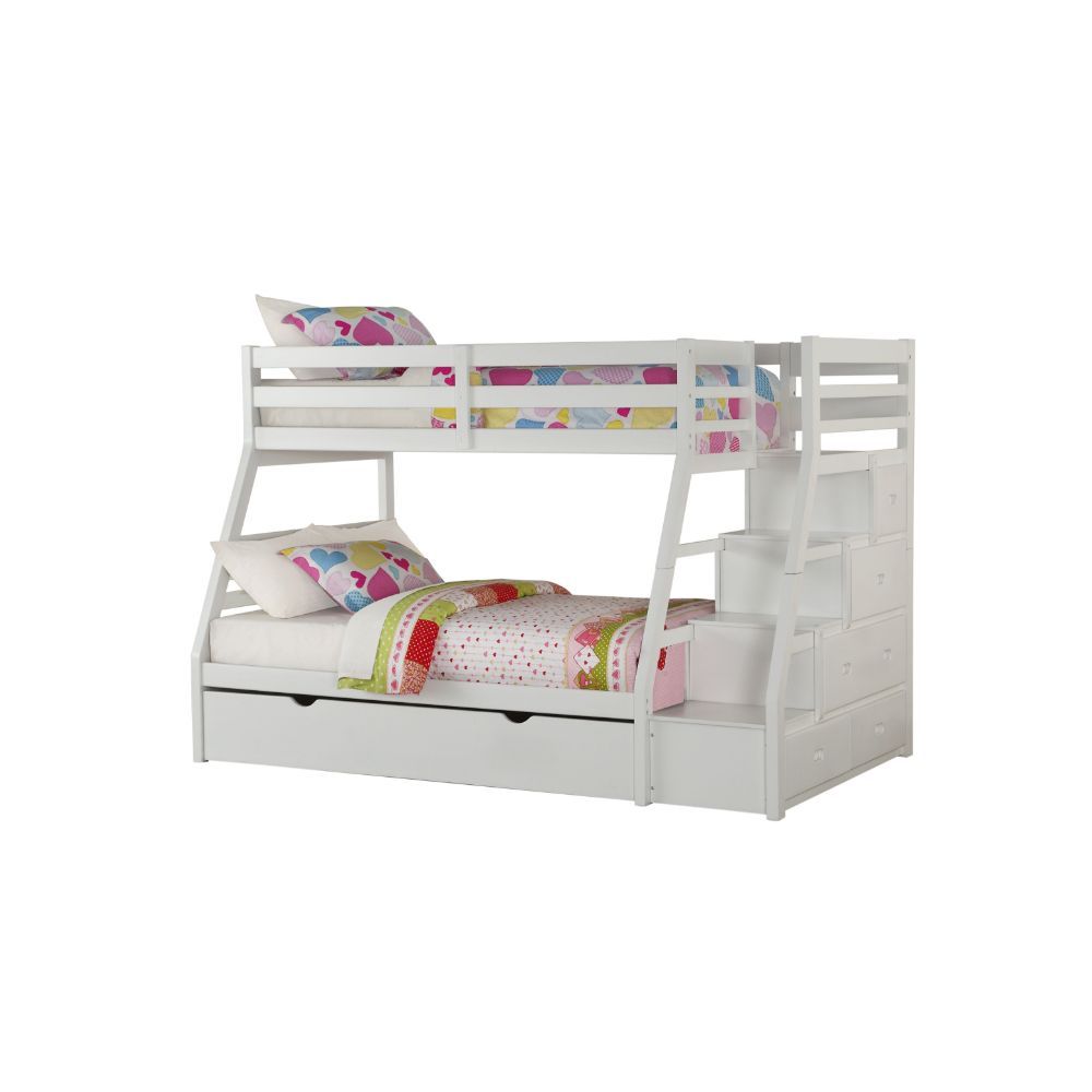 Jason - Twin Over Full Bunk Bed - White - 65