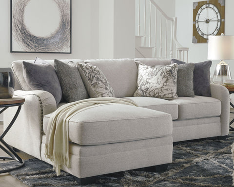 Pearl Silver / 2-Piece Sectional with Left-Arm Facing Chaise