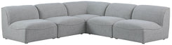 Miramar - Modular Sectional 5 Piece - Gray - Fabric