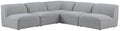 Miramar - Modular Sectional 5 Piece - Gray - Fabric