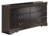 Huey Vineyard - Six Drawer Dresser - Black