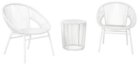 White / 3 Pc. Table, 2 Chairs