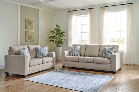 Beige / 2 Pc. Sofa, Loveseat