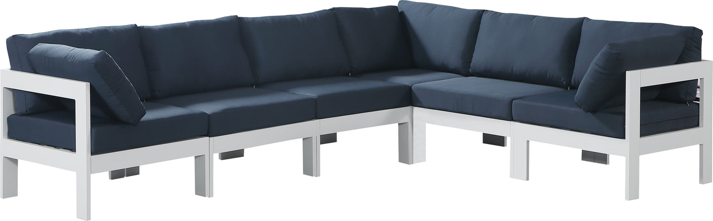 Nizuc - Outdoor Patio Modular Sectional 6 Piece - Navy