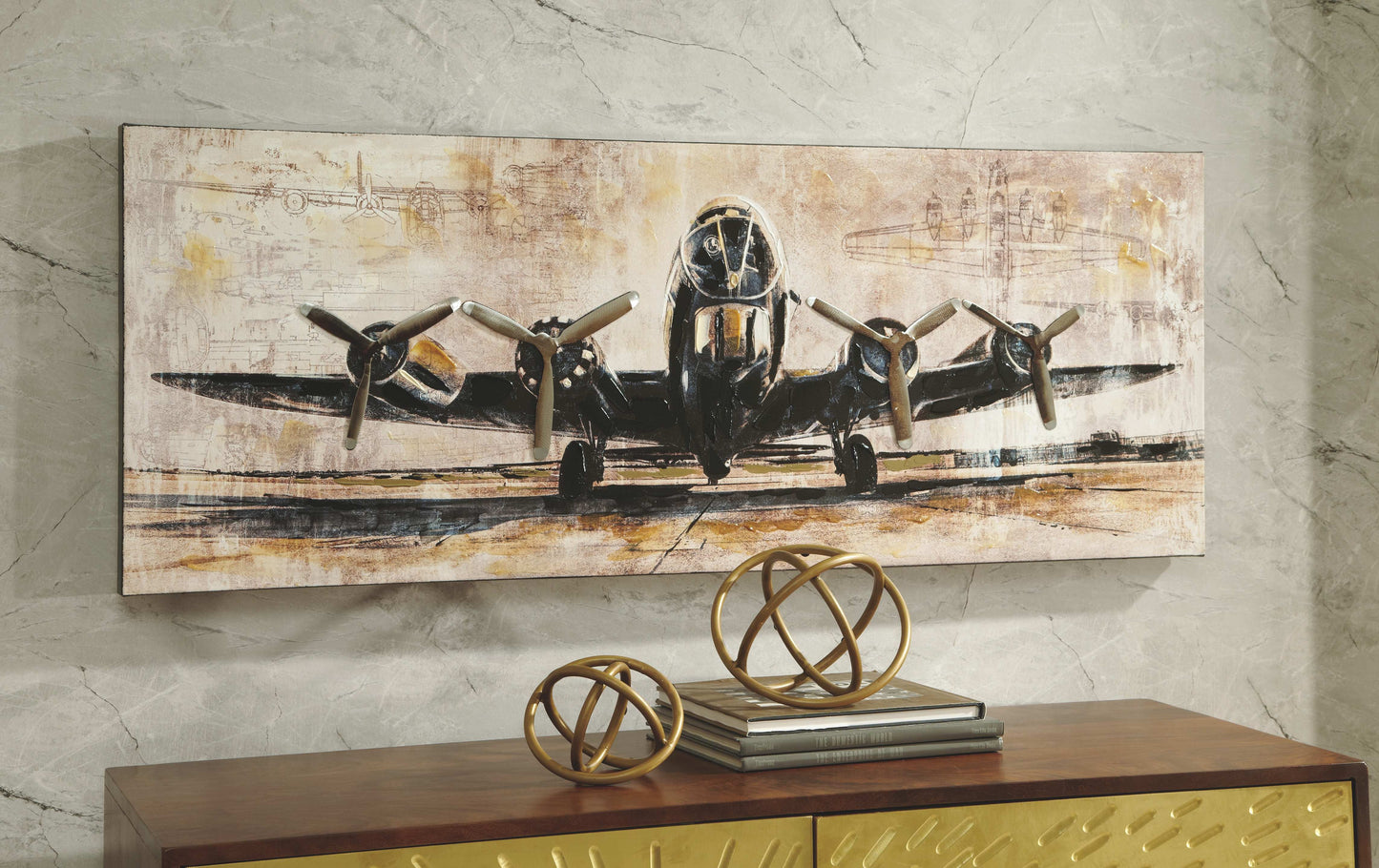 Kalene - Brown / Black - Wall Art