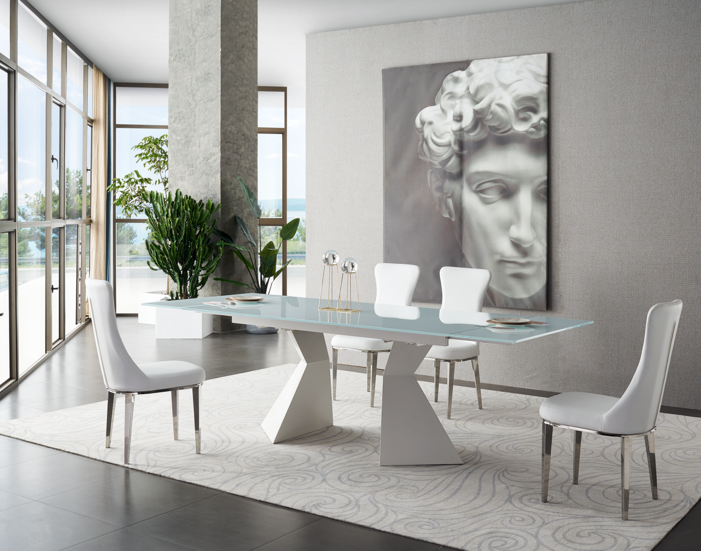 992 Dining Table Modern Extandable Dining Table